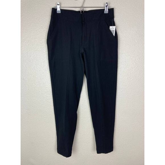Black Ankle Tapered Pants Small Stretchy Lightweight Career Pockets NWT - Picture 9 of 9